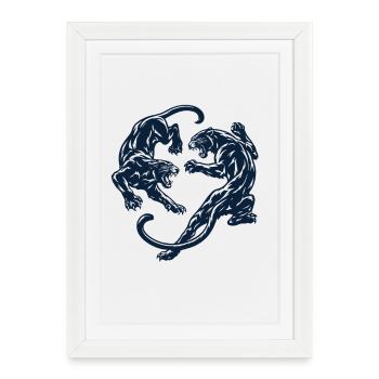 Circle of the Panthers – Shadow Fight - Framed poster (27 × 37 cm) - white - Front