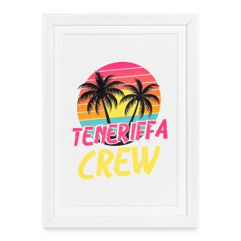 Équipage de Tenerife - Affiche encadrée (27 × 37 cm) - blanc - Devant