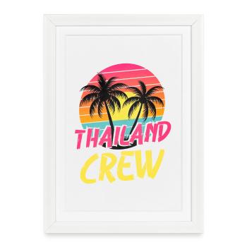 Thailand Crew - Framed poster (27 × 37 cm) - white - Front