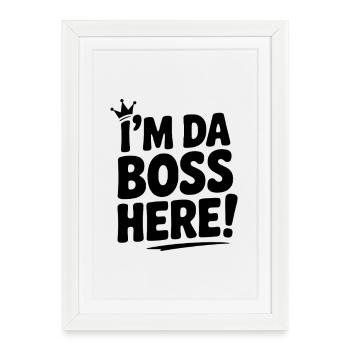 I'm Here! - Framed poster (27 × 37 cm) - white - Front