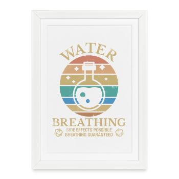RPG fantastique de potions pour respiration aquatique - Affiche encadrée (27 × 37 cm) - blanc - Devant