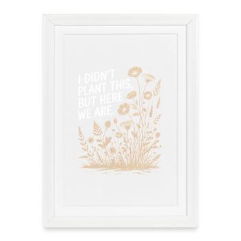 Je n’ai pas planté ça, nous y voilà - Affiche encadrée (27 × 37 cm) - blanc - Devant