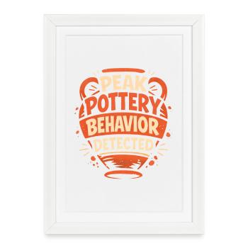 Mode Maximum de Poterie | Céramique - Affiche encadrée (27 × 37 cm) - blanc - Devant