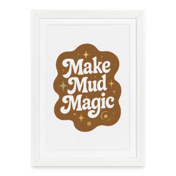 Magie de la boue | Céramiques de poterie - Affiche encadrée (27 × 37 cm) - blanc - Devant