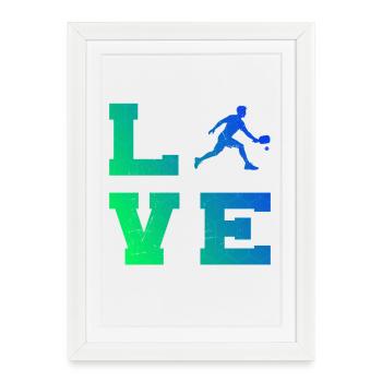 Cadeau pour joueur de pickleball pour les fans de pickleball pro - Affiche encadrée (27 × 37 cm) - blanc - Devant
