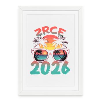 Zrce Party 2026 - Affiche encadrée (27 × 37 cm) - blanc - Devant