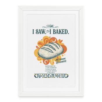 Levain pâtisser pâtisserie Baker Levain - Affiche encadrée (27 × 37 cm) - blanc - Devant