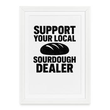 Baking Baker Baker Sourdough Bread Gift Idea - Framed poster (27 × 37 cm) - white - Front