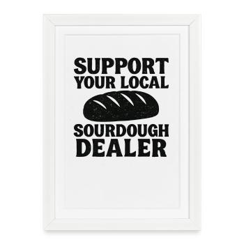 Baking Baker Baker Sourdough Bread Gift Idea - Framed poster (27 × 37 cm) - white - Front