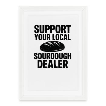 Baking Baker Baker Sourdough Bread Gift Idea - Framed poster (27 × 37 cm) - white - Front