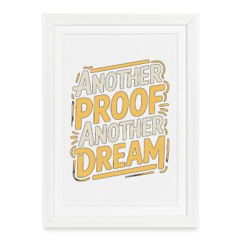 Print Designer Another Proof Another Print Expert - Framed poster (27 × 37 cm) - white - Front