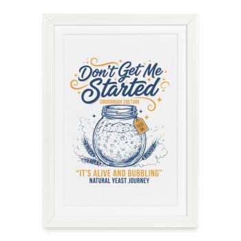 Ère du levain de pain au - Affiche encadrée (27 × 37 cm) - blanc - Devant