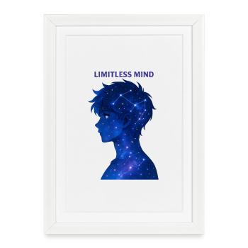 Boundless Spirit Nebula - Framed poster (27 × 37 cm) - white - Front