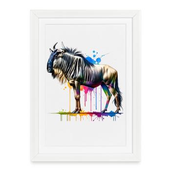 GNU Gift - Framed poster (27 × 37 cm) - white - Front