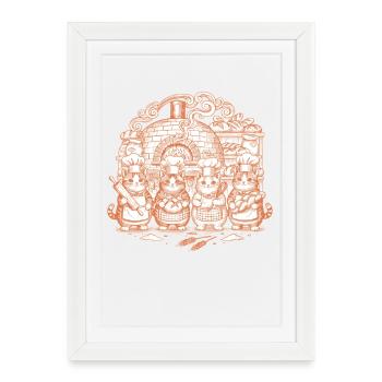 sourdough Bread Baking Baker Sourdough Bread - Framed poster (27 × 37 cm) - white - Front
