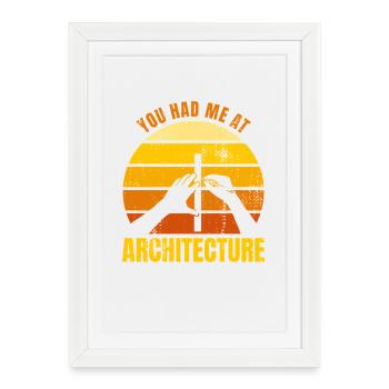 Architects' Saying - Framed poster (27 × 37 cm) - white - Front