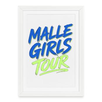 Fête de fin d’année du circuit des filles à Majorque - Affiche encadrée (27 × 37 cm) - blanc - Devant