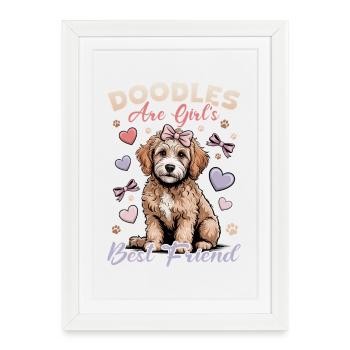 Goldendoodle Dog Breed - Framed poster (27 × 37 cm) - white - Front