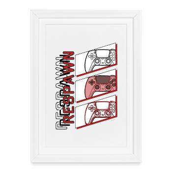 Réapparition - Affiche encadrée (27 × 37 cm) - blanc - Devant