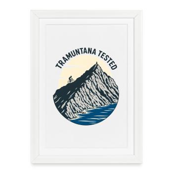 Mallorca Road Cycling, Tramuntana Tested - Gerahmtes Poster (27 × 37 cm) - Weiß - Vorne