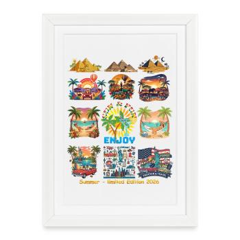 Summer Vacation – Limited Edition 2026 - Framed poster (27 × 37 cm) - white - Front