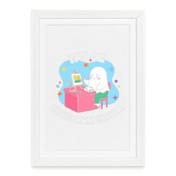Its OK to Be Seen Trying - Framed poster (27 × 37 cm) - white - Front