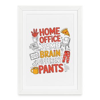 Remote Developer Home Office Same Web Developer - Framed poster (27 × 37 cm) - white - Front