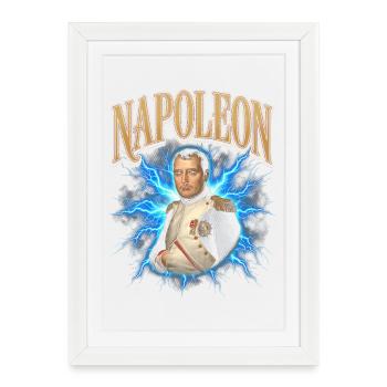 Aura de lampe torche Napoléon - Affiche encadrée (27 × 37 cm) - blanc - Devant