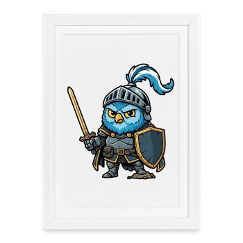 Festival médiéval de la Knight Owl Ren Faire - Affiche encadrée (27 × 37 cm) - blanc - Devant