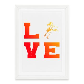 Idée cadeau pour un athlète de pickleball pour l’anniversaire - Affiche encadrée (27 × 37 cm) - blanc - Devant