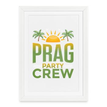 Équipe de la fête de Prague - Affiche encadrée (27 × 37 cm) - blanc - Devant