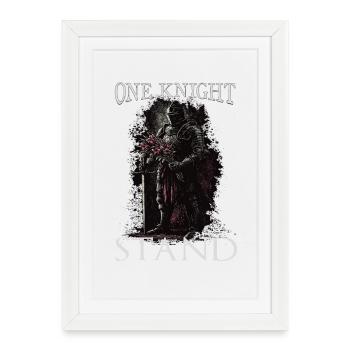 Knight Buhurt Warrior Motif Bouhourt Hobby Buhurt - Framed poster (27 × 37 cm) - white - Front