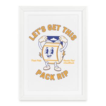 Faisons ce paquet Arracher de nouveaux tirages CardBreak - Affiche encadrée (27 × 37 cm) - blanc - Devant