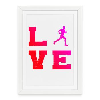 Gift idea for a running with running - Framed poster (27 × 37 cm) - white - Front