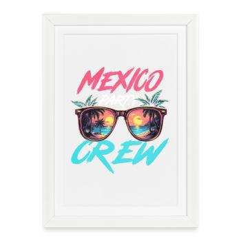Mexico Party Crew - Framed poster (27 × 37 cm) - white - Front