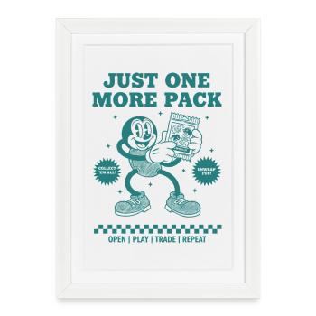Juste un échange de cartes à collectionner de plus avec un pack Open Play - Affiche encadrée (27 × 37 cm) - blanc - Devant