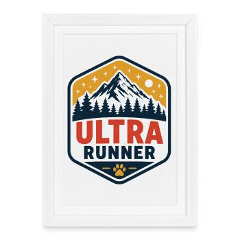 Ultra Runner - Framed poster (27 × 37 cm) - white - Front