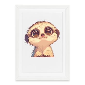 Marmots Groundhog - Framed poster (27 × 37 cm) - white - Front