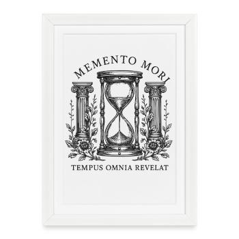Tempus Omnia Revelat - Framed poster (27 × 37 cm) - white - Front