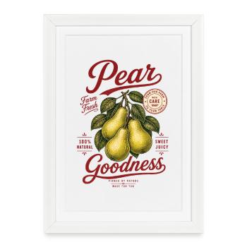 Pears Pear Goodness Shirt - Framed poster (27 × 37 cm) - white - Front
