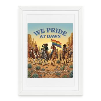 Dawn Pride Riders - Framed poster (27 × 37 cm) - white - Front