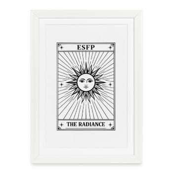 ESFP | Personnalité des cartes de tarot - Affiche encadrée (27 × 37 cm) - blanc - Devant