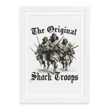 Scottish Warriors Jacobits Highland Games Fans - Framed poster (27 × 37 cm) - white - Front