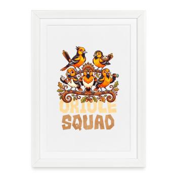 Troupe Oriole - Affiche encadrée (27 × 37 cm) - blanc - Devant