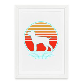 Griffon - Affiche encadrée (27 × 37 cm) - blanc - Devant