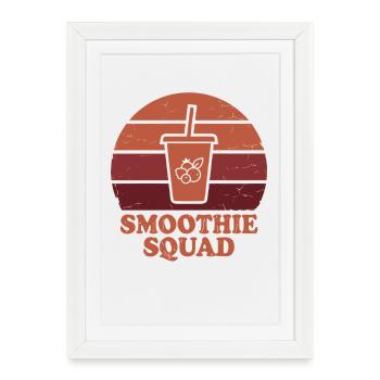 Smoothie Squad - Framed poster (27 × 37 cm) - white - Front