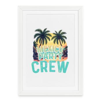 Mexico Party Crew - Framed poster (27 × 37 cm) - white - Front