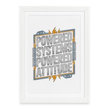 Industrial Electrician Powered Systems Wiring - Framed poster (27 × 37 cm) - white - Front