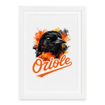 Oriole Vintage Retro - Framed poster (27 × 37 cm) - white - Front