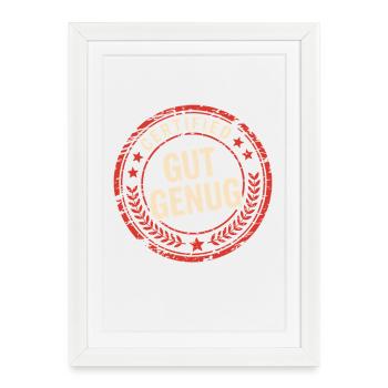 Assez bon amour de soi, je suis assez bon pour l’estime de moi - Affiche encadrée (27 × 37 cm) - blanc - Devant